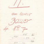 Ansuchen für Baubewilligung von Markus Bauer in 1936